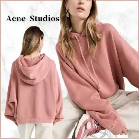 Acne Studios  |Street Style Plain Cotton Logo Hoodies & Sweatshirts