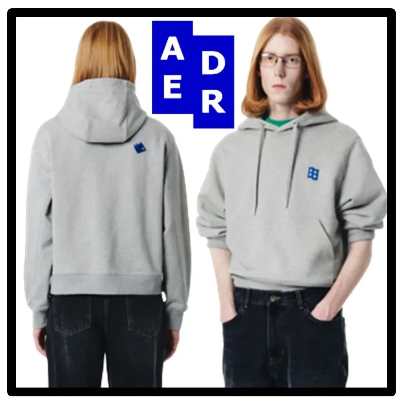 ADERERROR  |Unisex Street Style Logo Hoodies