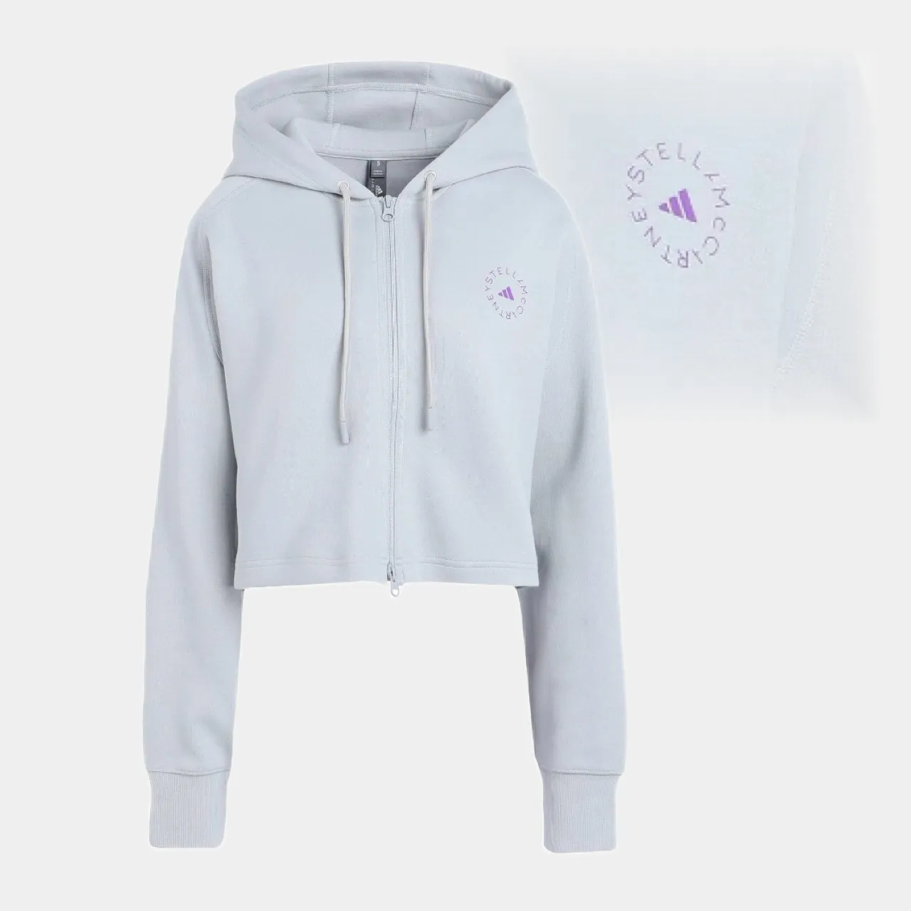 adidas by Stella McCartney  |Short Long Sleeves Cotton Logo Hoodies & Sweatshirts