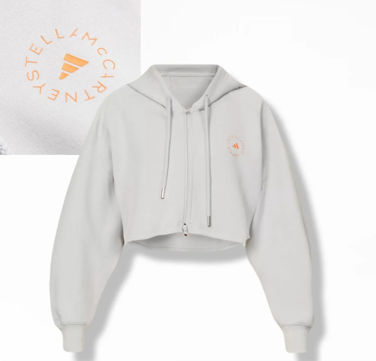 adidas by Stella McCartney  |Short Long Sleeves Cotton Logo Hoodies & Sweatshirts