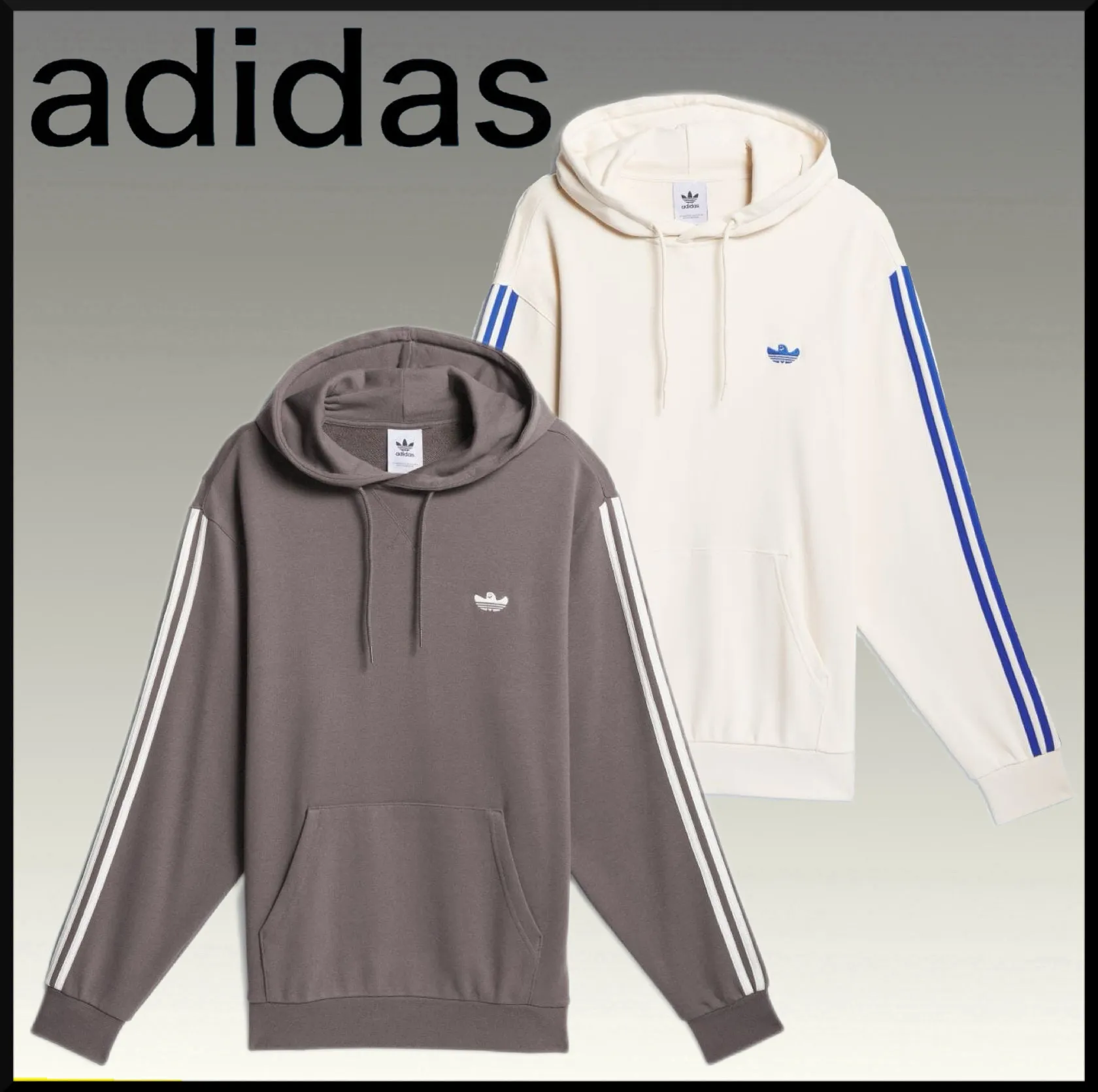 adidas  |Unisex Sweat Street Style Long Sleeves Cotton Logo Hoodies