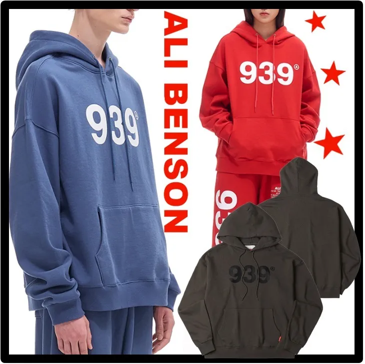 ALI BENSON  |Unisex Street Style Logo Hoodies & Sweatshirts