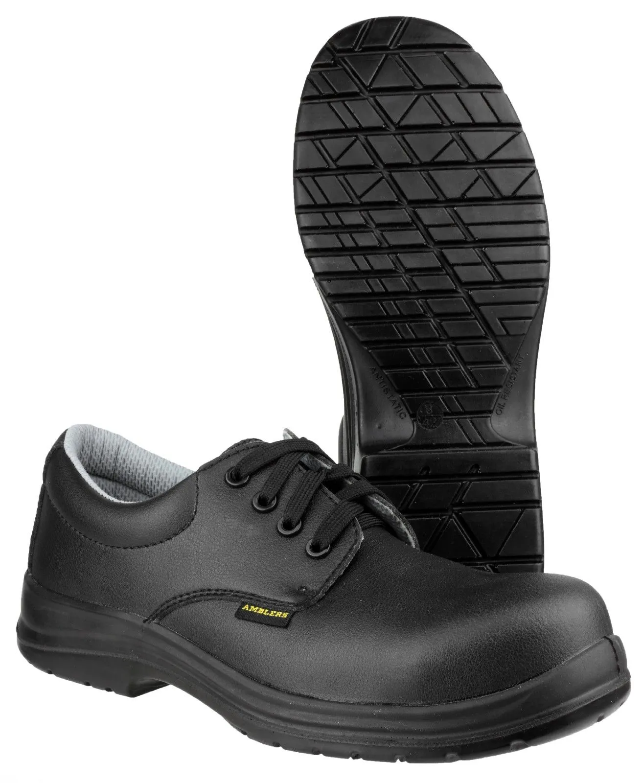 Amblers Safety Mens FS662 Lace Up Waterproof Safety Shoes Black