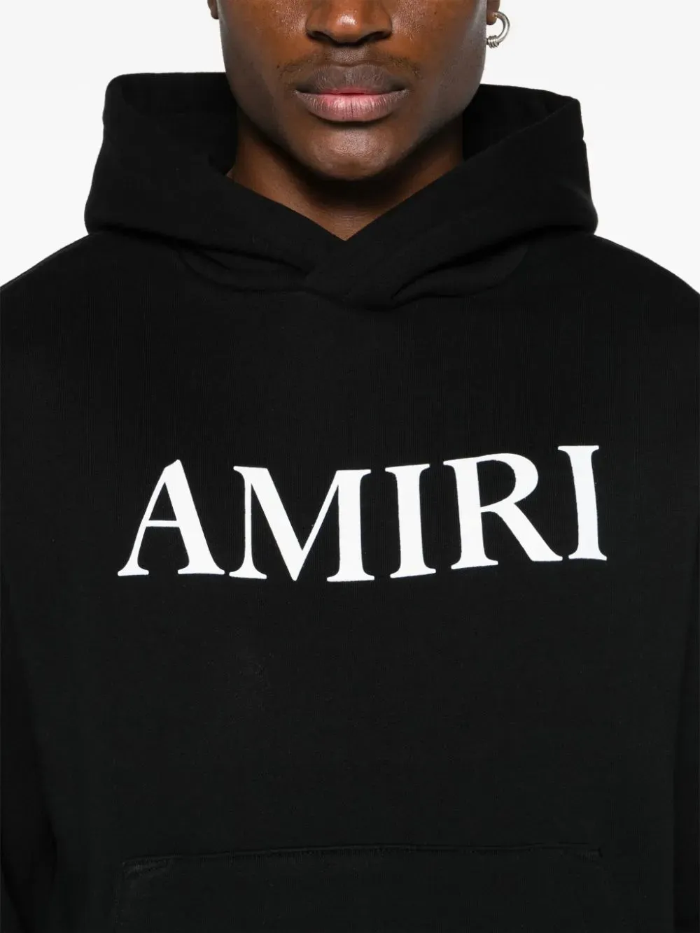 AMIRI  |Street Style Long Sleeves Plain Cotton Logo Hoodies