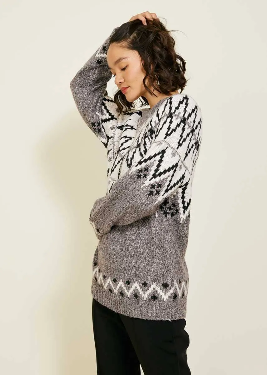 Apres Sweater - Grey Multi