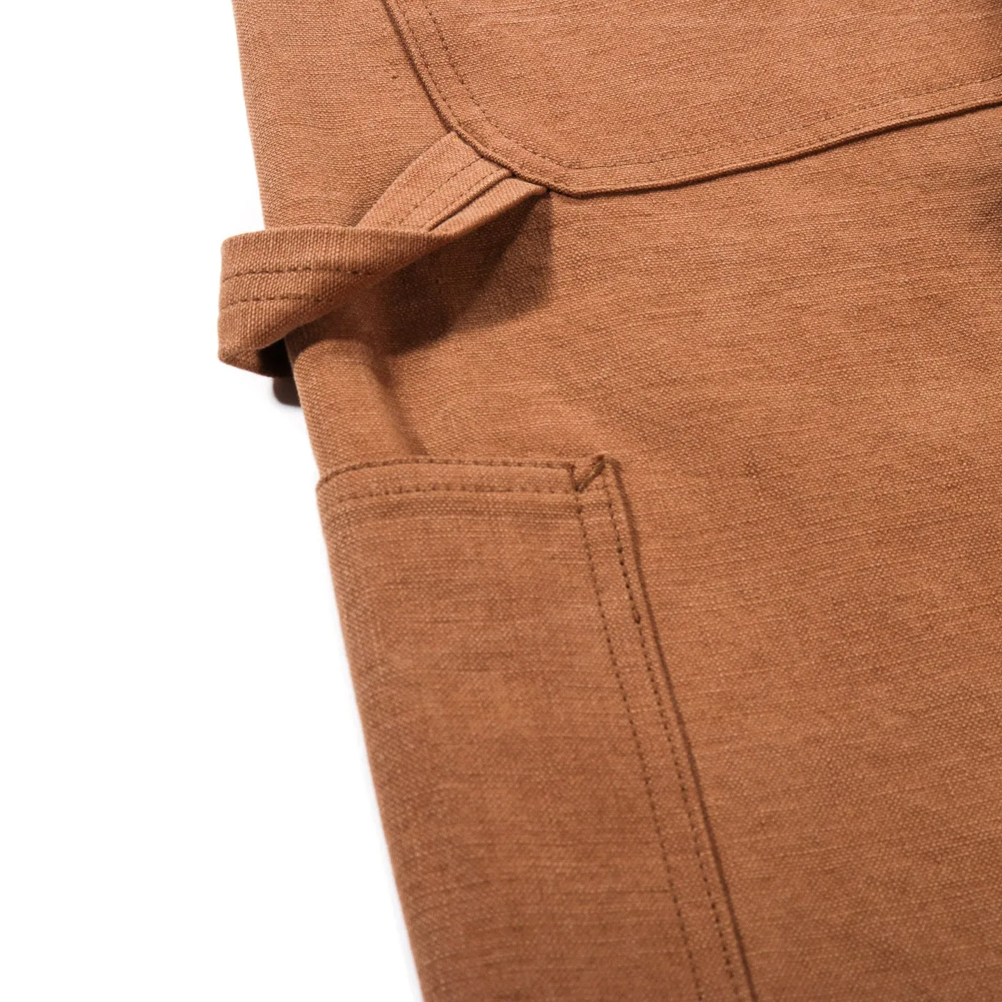 AURALEE WASHED HEAVY CANVAS PANTS BROWN