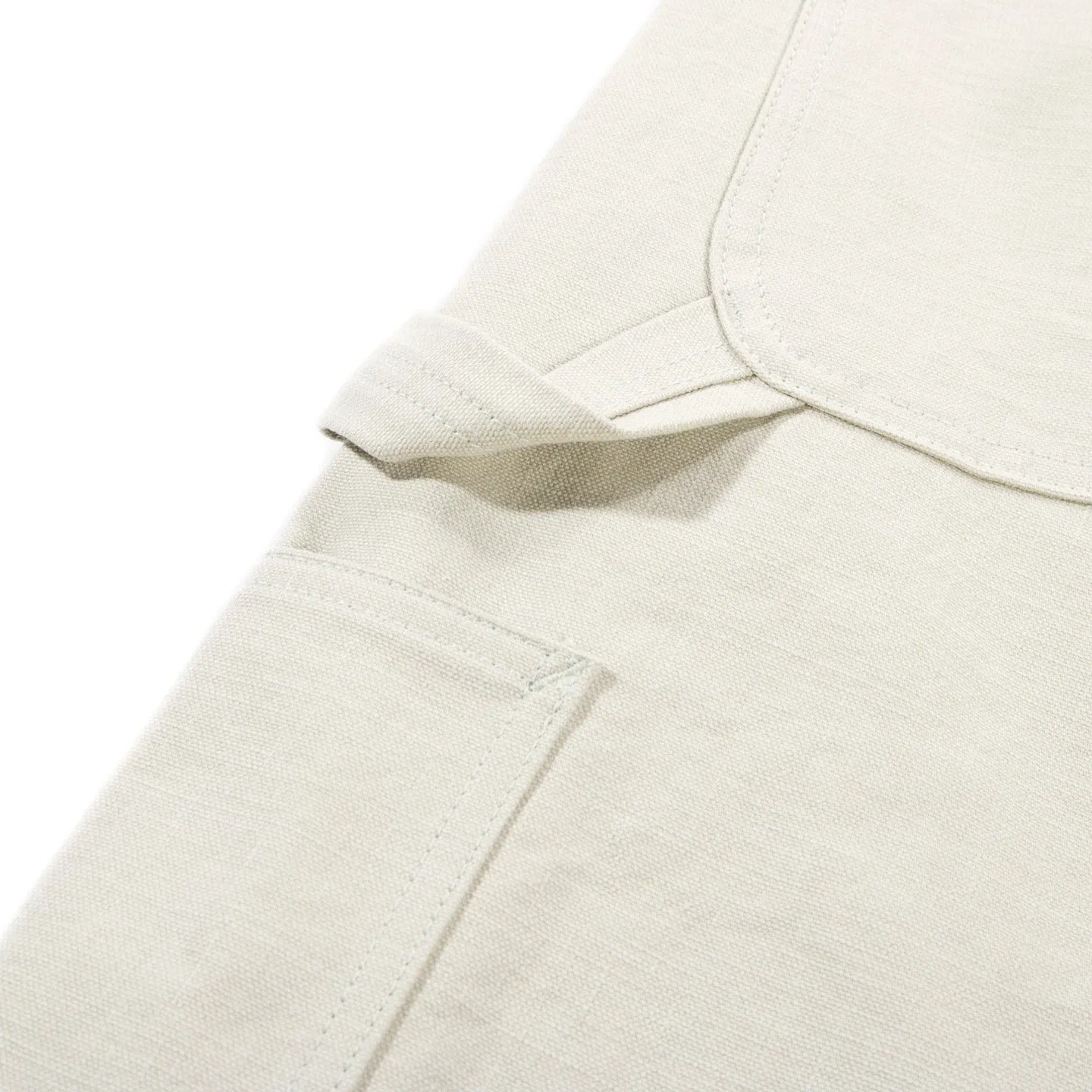 AURALEE WASHED HEAVY CANVAS PANTS IVORY