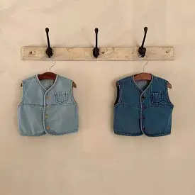 Baby Kid Girls Boys Solid Color Vests Waistcoats Wholesale 230828222