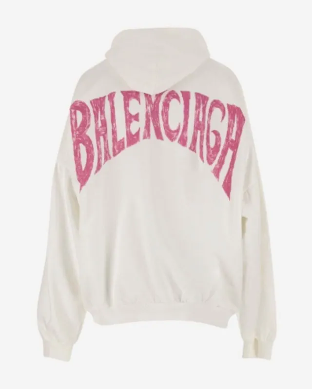 BALENCIAGA  |Long Sleeves Cotton Logo Hoodies & Sweatshirts