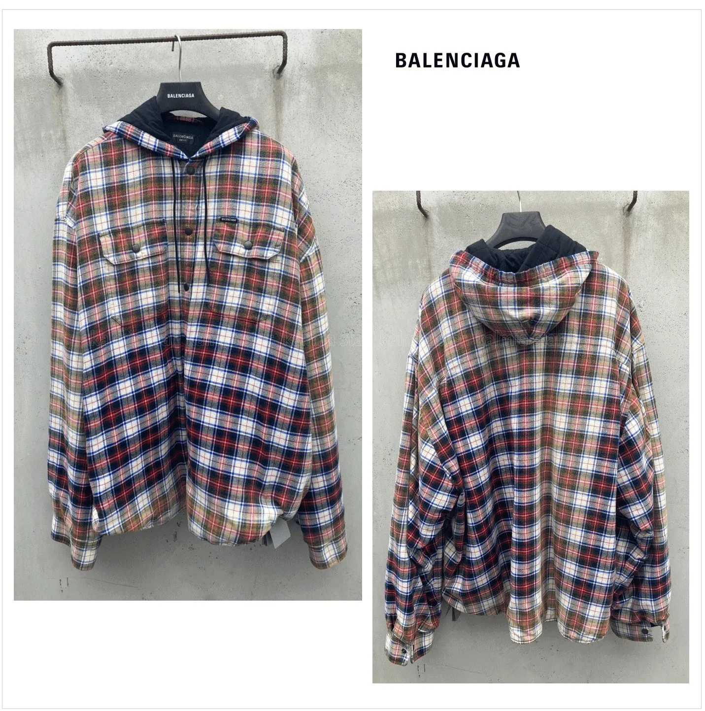 BALENCIAGA  |Other Plaid Patterns Street Style Luxury