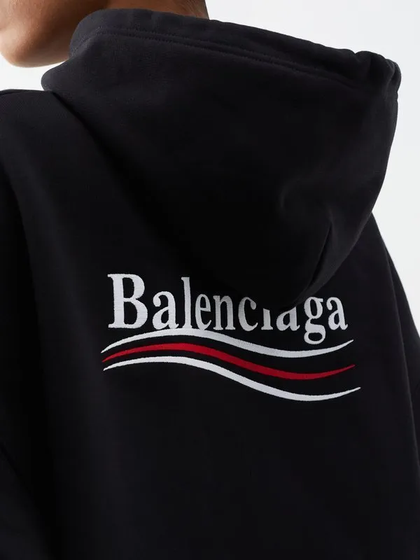 BALENCIAGA  |Street Style Long Sleeves Cotton Logo Hoodies & Sweatshirts