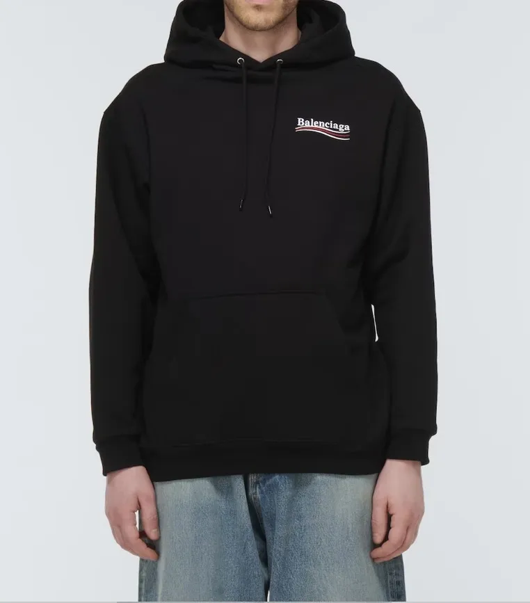 BALENCIAGA  |Unisex Long Sleeves Plain Oversized Logo Luxury Hoodies