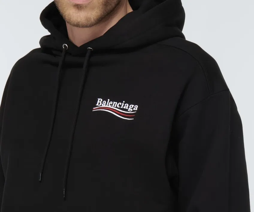 BALENCIAGA  |Unisex Long Sleeves Plain Oversized Logo Luxury Hoodies