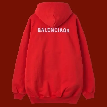 BALENCIAGA  |Unisex Street Style Plain Cotton Logo Hoodies & Sweatshirts