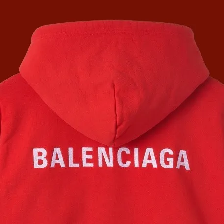 BALENCIAGA  |Unisex Street Style Plain Cotton Logo Hoodies & Sweatshirts