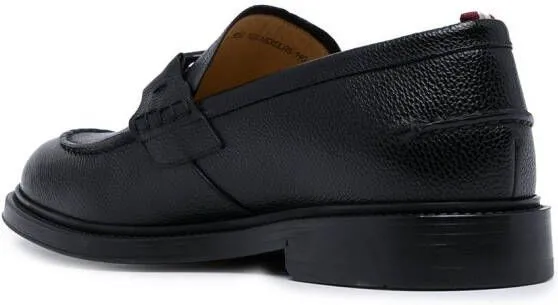 Bally logo slip-on loafers Black