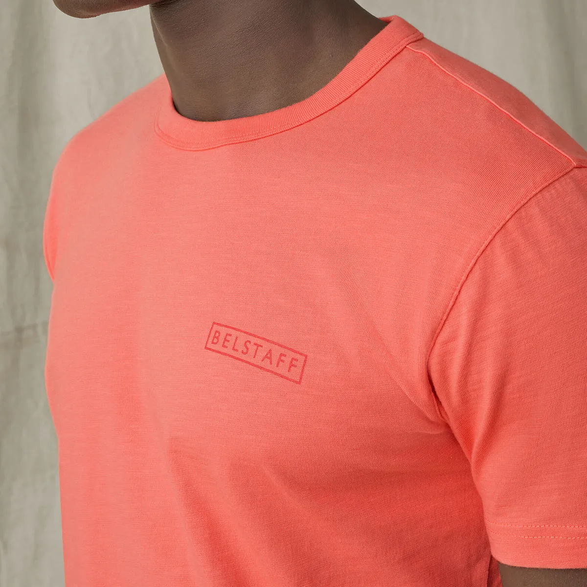 Belstaff - Bordered Graphic T-Shirt in Shell Pink