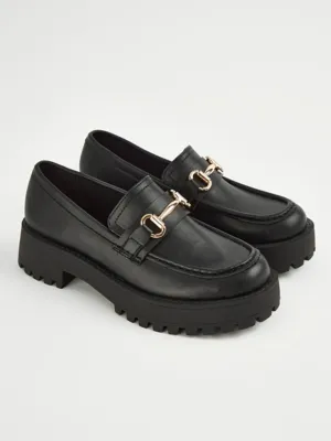 Black Chunky Loafer Shoes | Women | George at ASDA