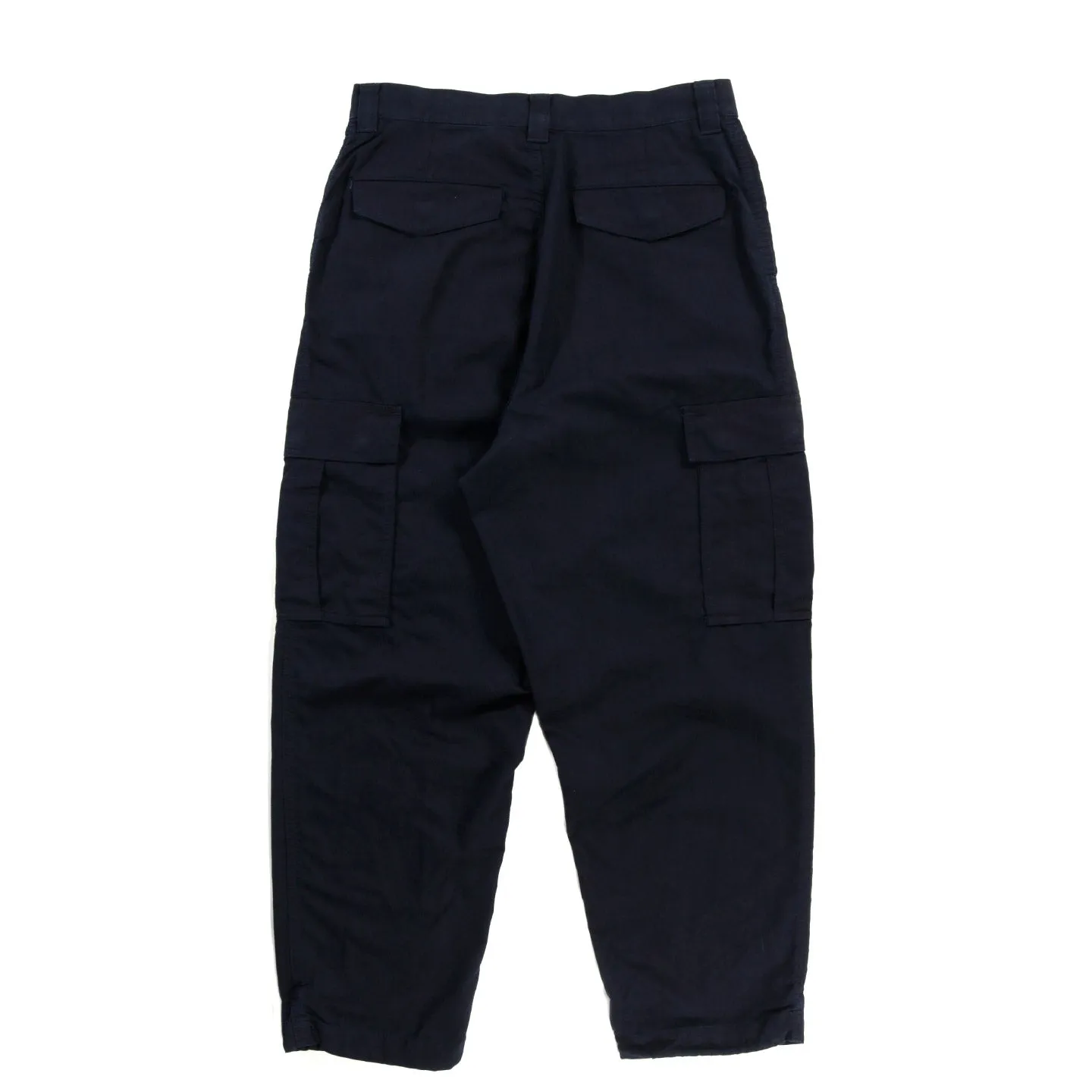 BLUE BLUE JAPAN INDIGO NYLON SATIN CARGO PANTS