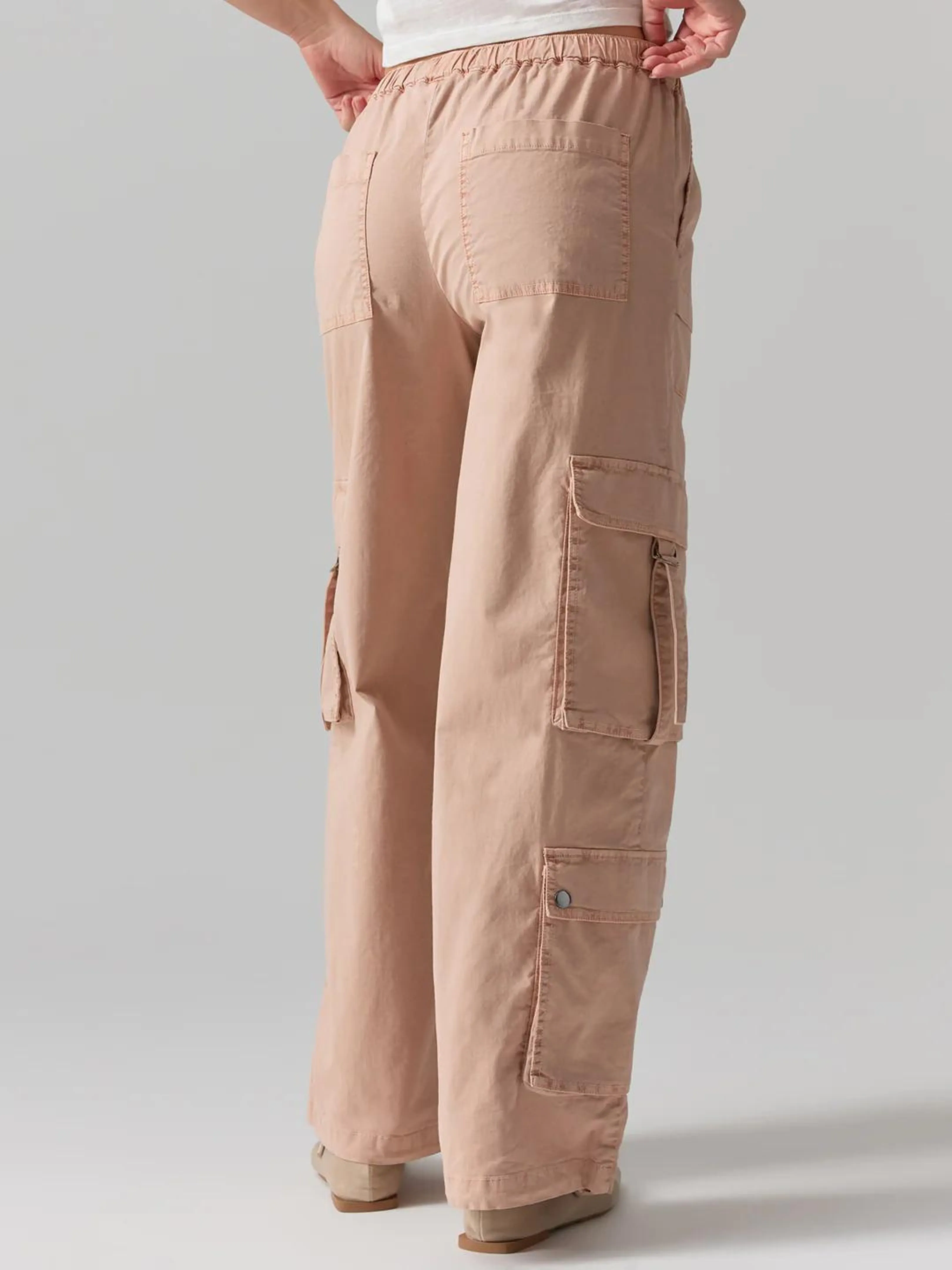 Cargo Parachute Pants Nude