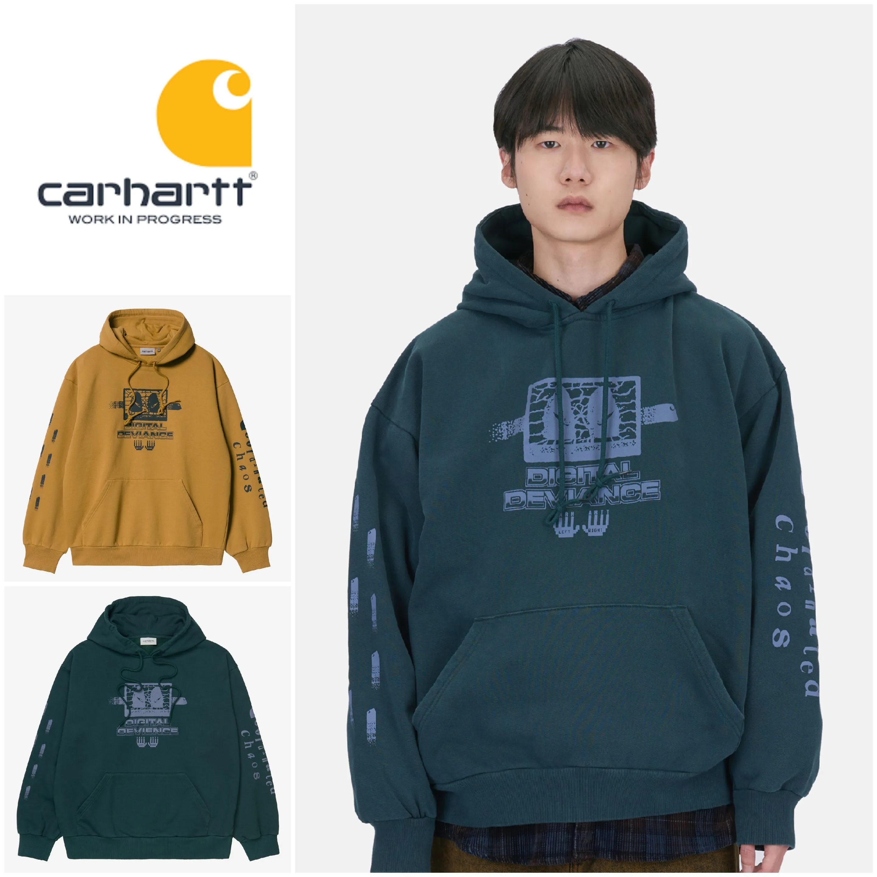 Carhartt  |Unisex Street Style Logo Hoodies