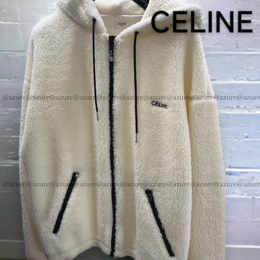 CELINE  |celine jacket in ocelot-print fleece