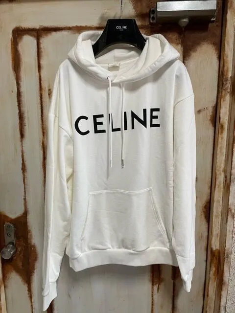 CELINE  |Unisex Sweat Street Style Long Sleeves Luxury Hoodies