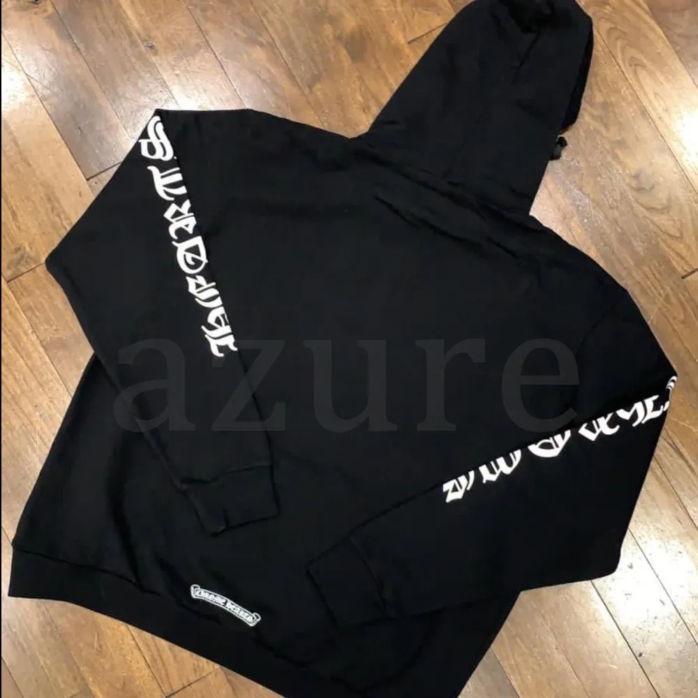 CHROME HEARTS  |Sweat Street Style Long Sleeves Logo Hoodies