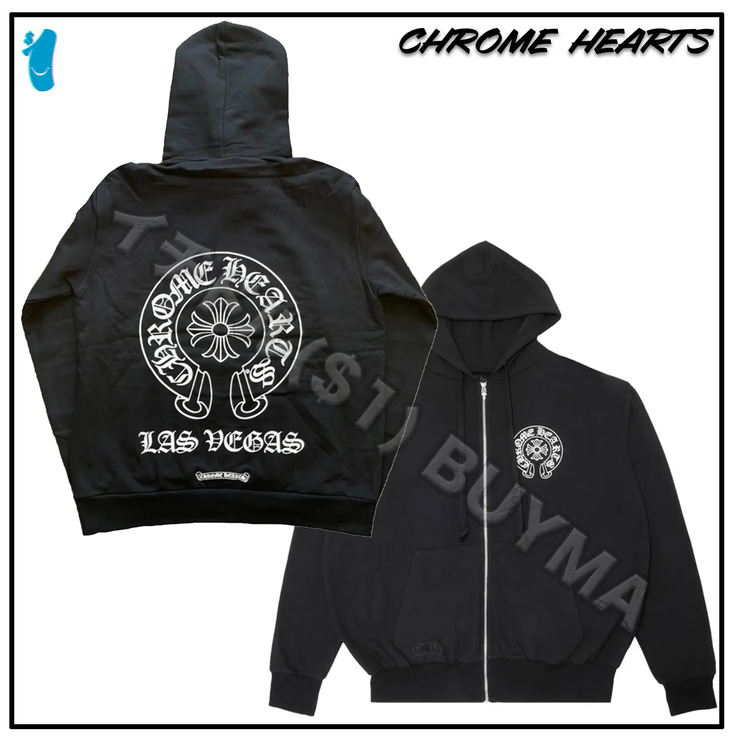 CHROME HEARTS  |Unisex Street Style Hoodies