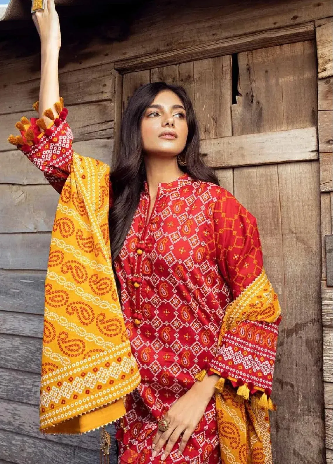 Chunri By Gul Ahmed Printed Lawn Unstitched 3 Piece Suit - GA24CL CL-42061 A