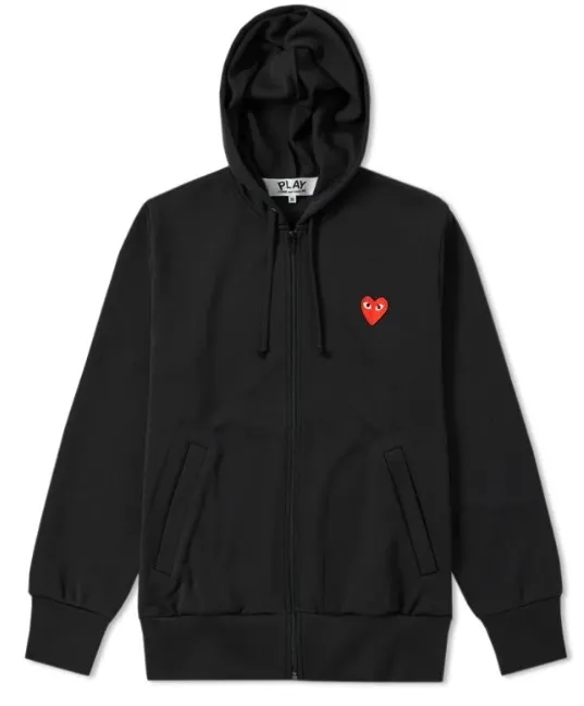 COMME des GARCONS  |Heart Unisex Long Sleeves Cotton Designers Hoodies