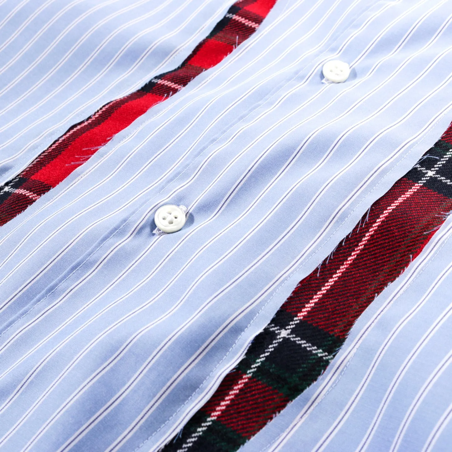 COMME DES GARCONS SHIRT B013 SHIRT BLUE / CHECK