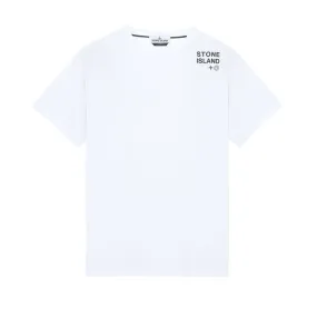 CREW NECK T-SHIRT WITH LOGO LETTERING Man White