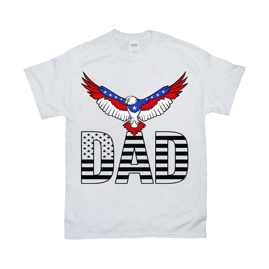 Dad | Patriotic Red White And Blue Eagle T-Shirts, Father Day Gift IDea, Patriotic american dad