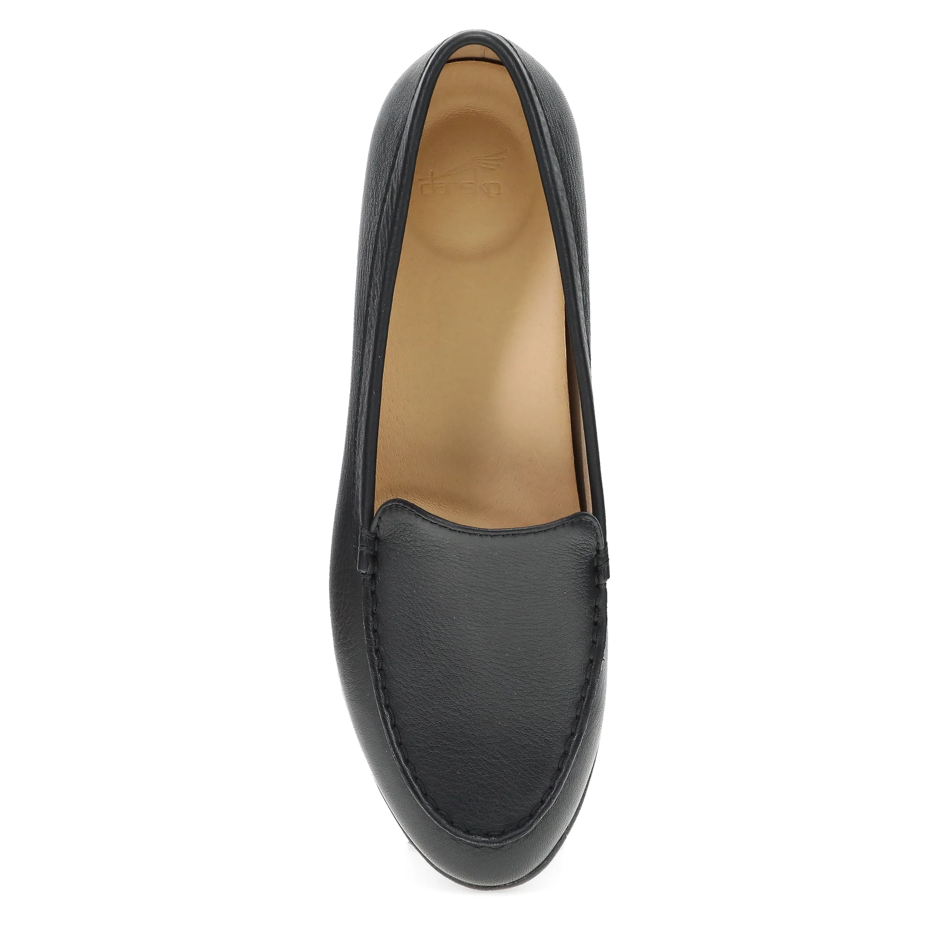 Dansko Women’s Lorri Slip On Loafers-Black Tumbled