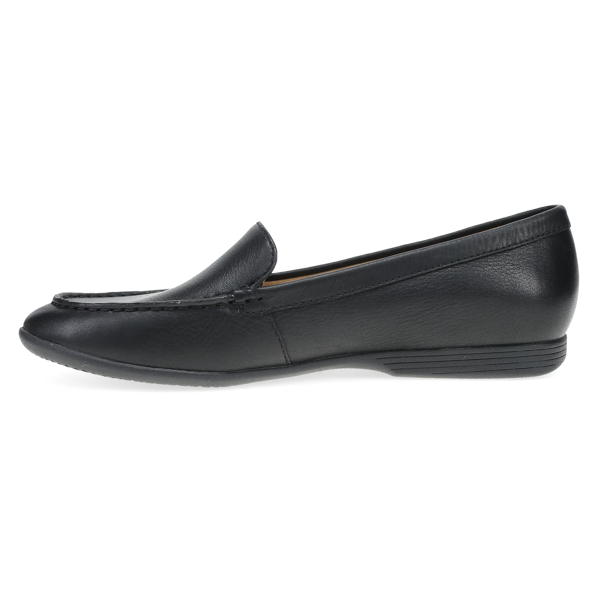 Dansko Women’s Lorri Slip On Loafers-Black Tumbled