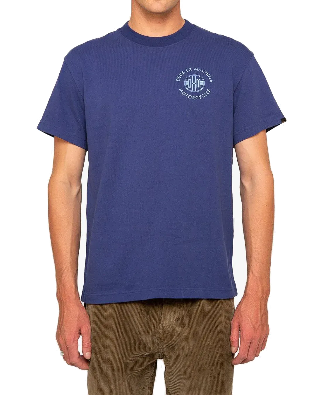 DEUS T-SHIRT TENOR TEE WORKWEAR BLUE