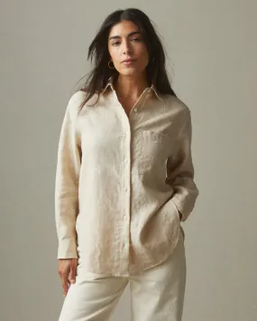 Easy Linen Long Sleeve Shirt - Cotton