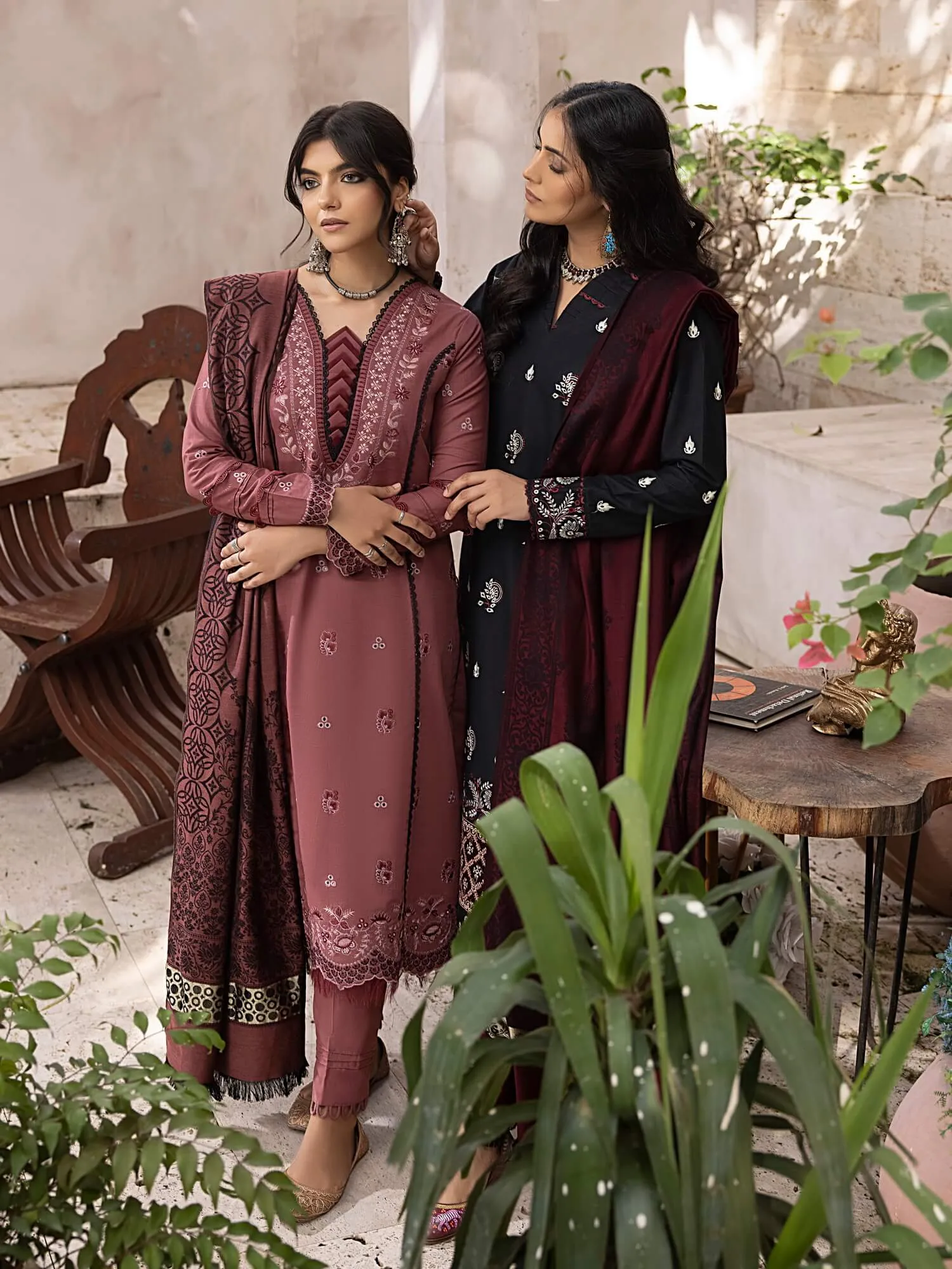 ELAK by Humdum Unstitched Embroidered Khaddar 3Pc Suit EL-01