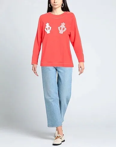 ELISABETTA FRANCHI  |Crew Neck Long Sleeves Cotton Hoodies & Sweatshirts