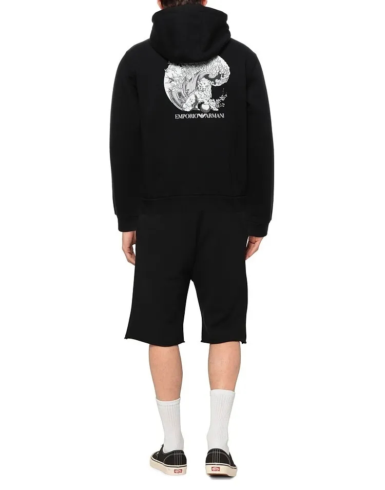 EMPORIO ARMANI  |Long Sleeves Long Sleeve T-shirt Logo Hoodies