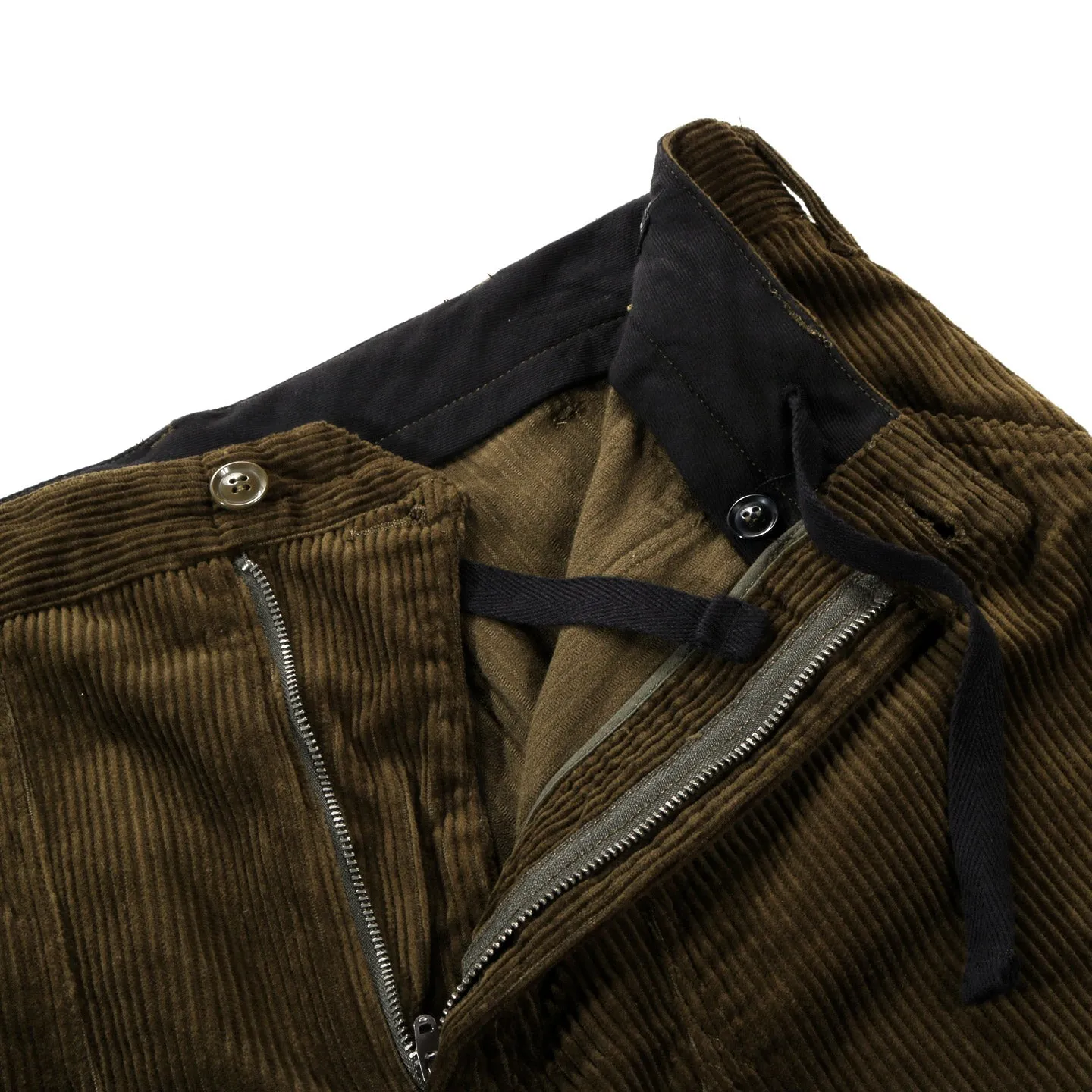 ENGINEERED GARMENTS CLIMBING PANT OLIVE COTTON 8W CORDUROY