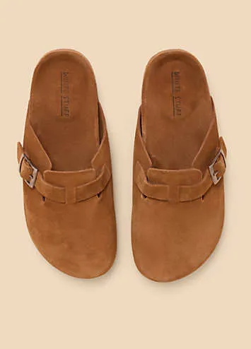 Freddy Tan Suede Slip On Footbed Shoes by White Stuff | Look Again