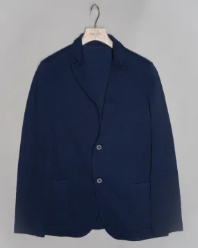 Gran Sasso Linen & Cotton Jersey Jacket / Blue