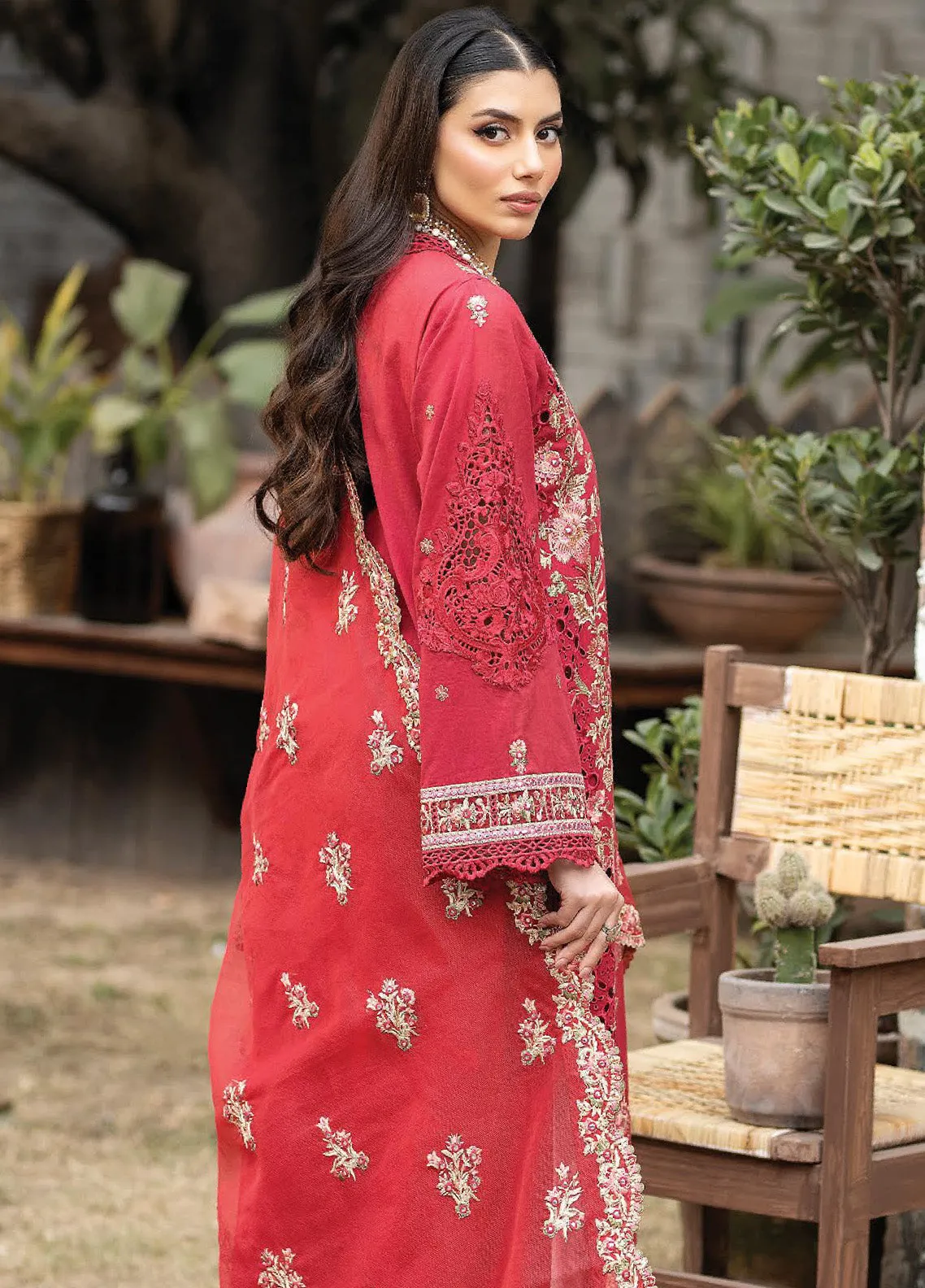 Gulposh By Serene Luxury Embroidered Lawn 3 Piece Unstitched Suit S24GLL-46-AMAL