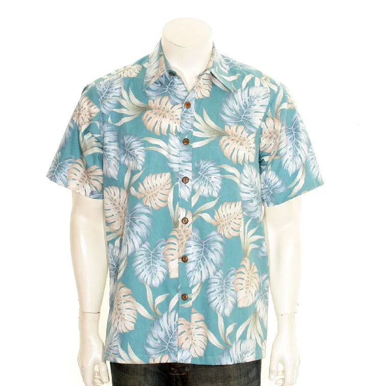 Hilo Garden Reverse Print Aloha Shirt