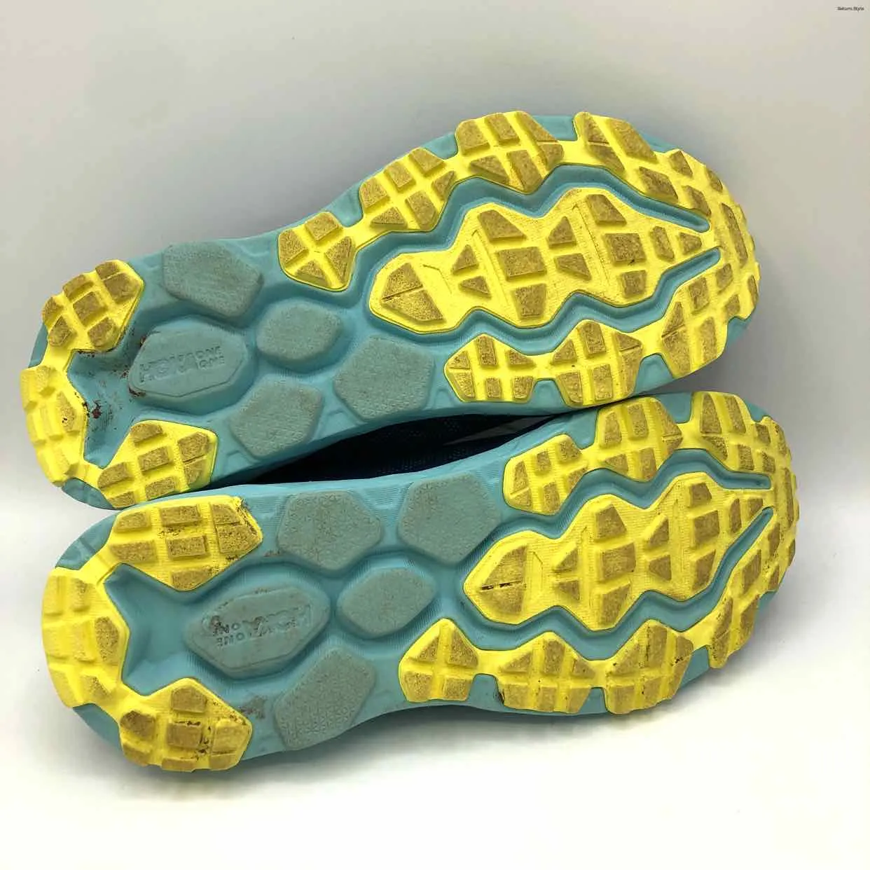 HOKA Blue Yellow Multi Sneaker Shoe Size 10-1/2 Shoes