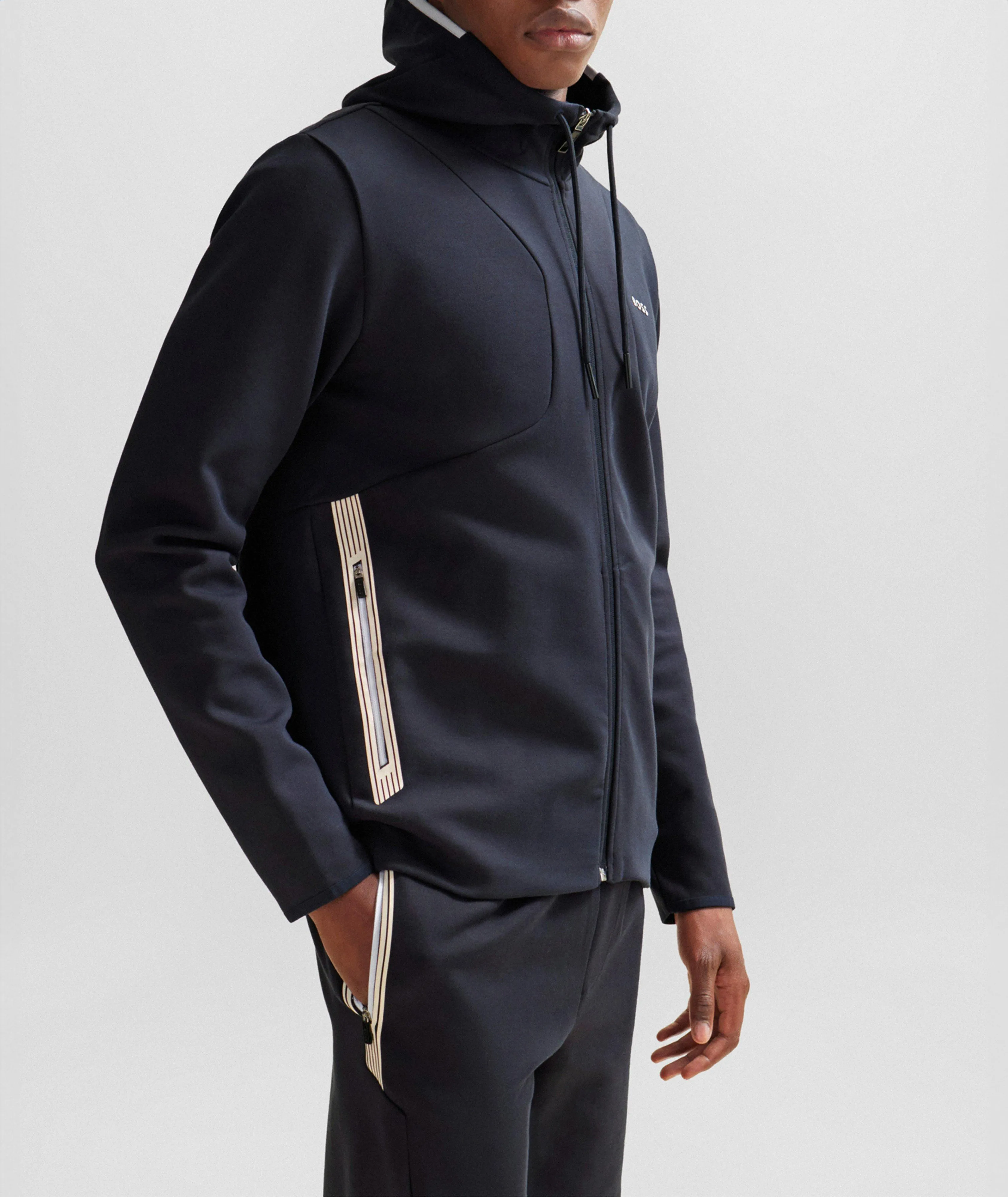 Hugo Boss  |Street Style Long Sleeves Cotton Hoodies