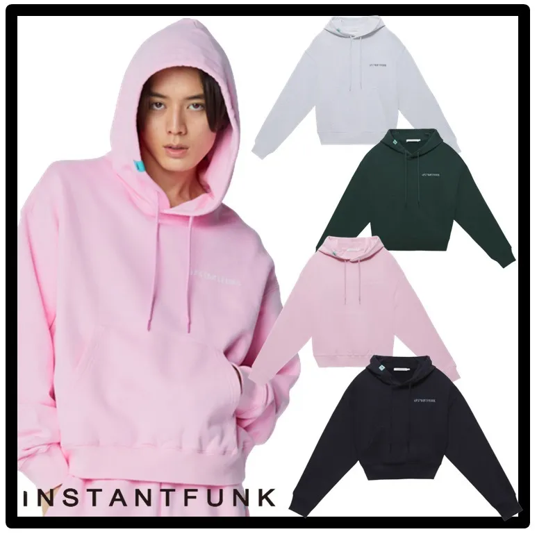 INSTANTFUNK  |Unisex Street Style Logo Hoodies