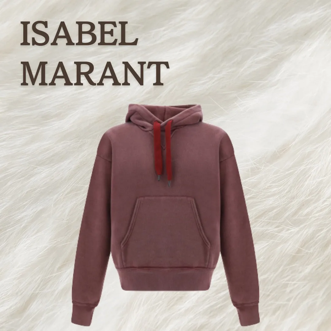 Isabel Marant  |Street Style Plain Cotton Hoodies